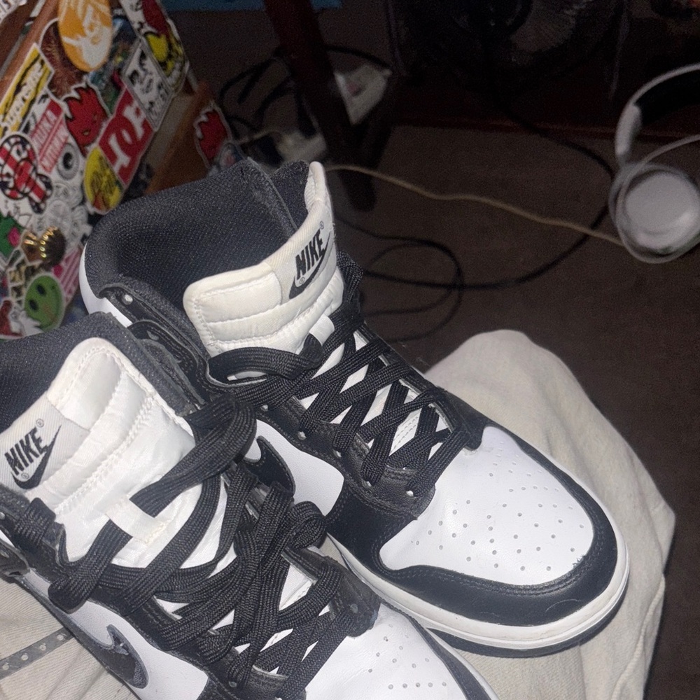 Nike Black and White High-Tops